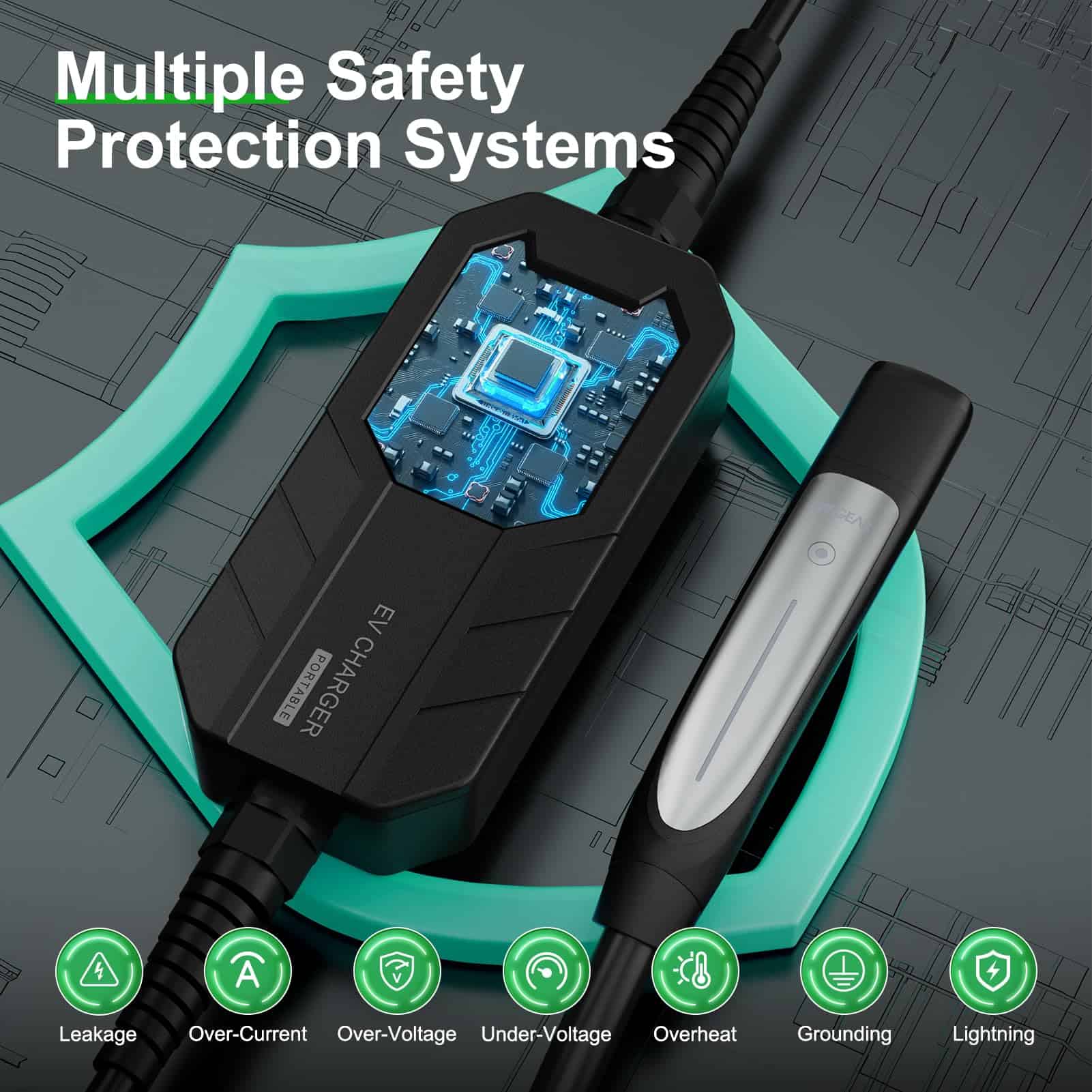 Cargador Tesla de 16 Amperios Nivel 1, Enchufe NEMA 5-15, - Imagen 5