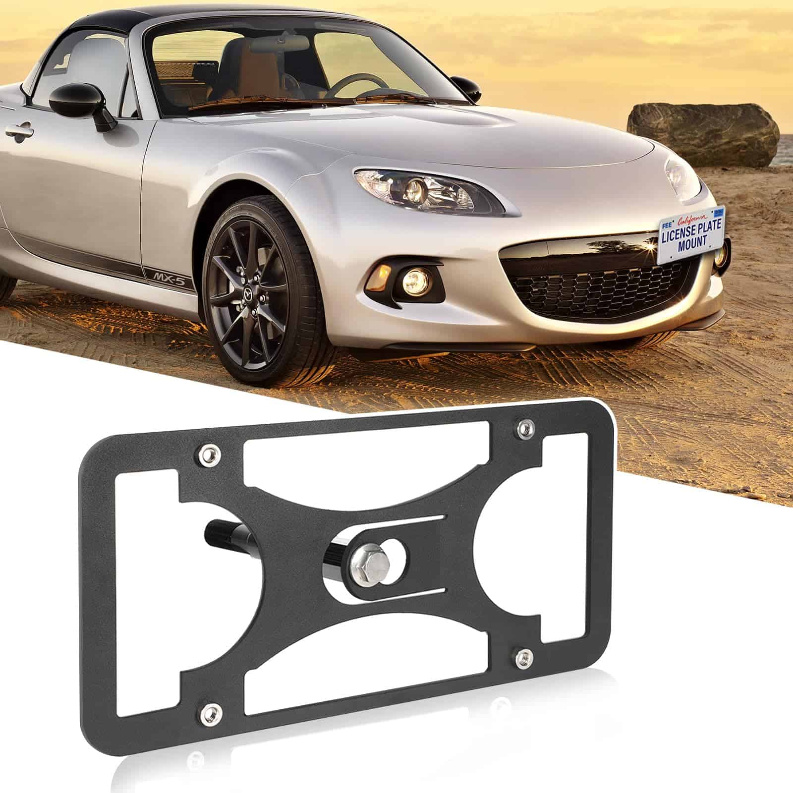 Soporte de Placa de Licencia Frontal Compatible con Mazda