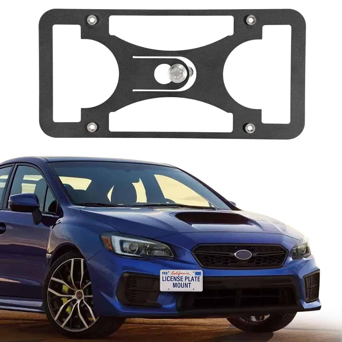 Soporte de matrícula delantera para montaje en parachoques