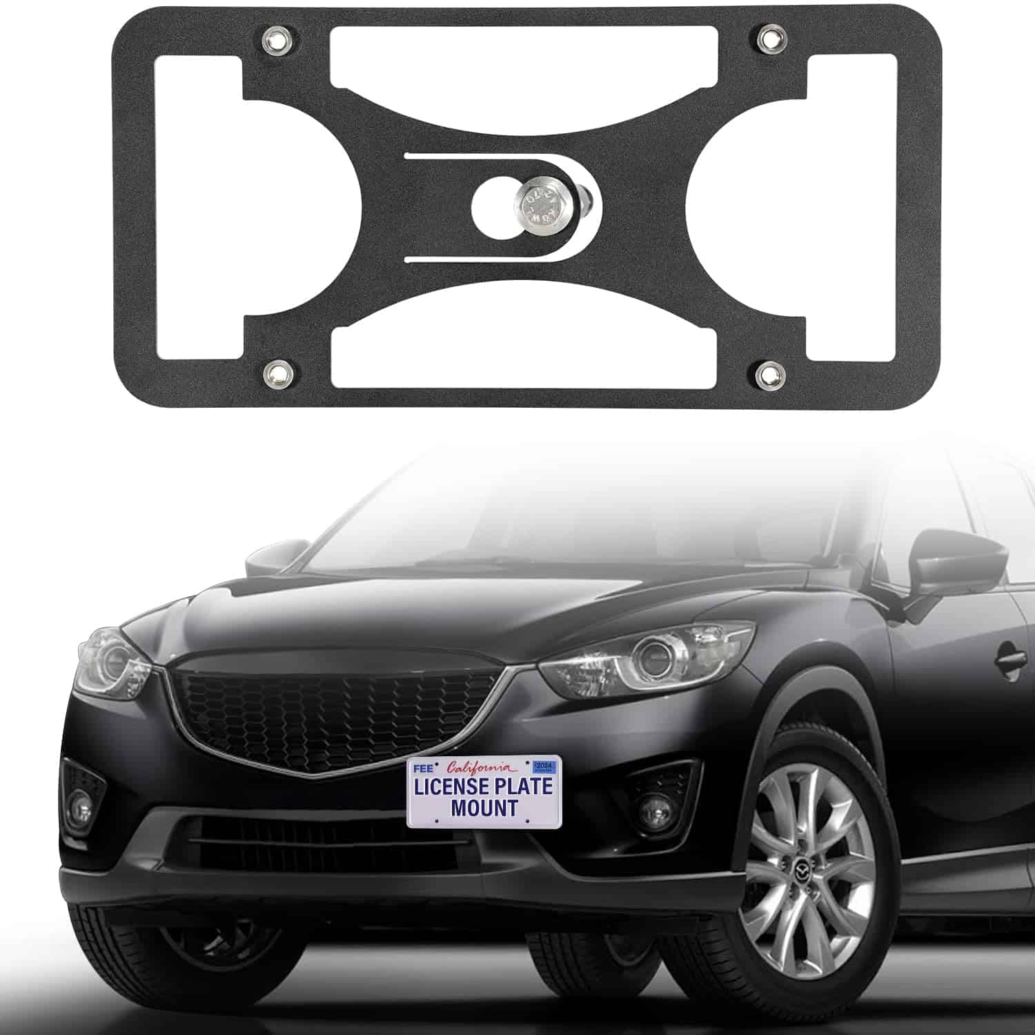 Soporte de placa de licencia para montaje en parachoques