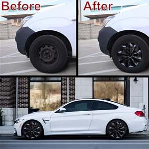 Tapacubos Negro YOLOCKEY15 Cubierta del Rin de la Rueda - Imagen 3