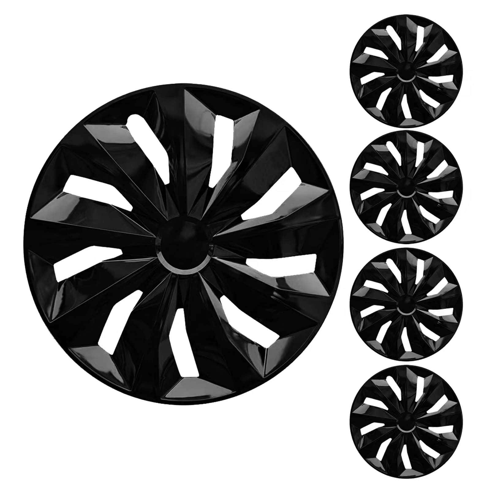 Tapacubos Negro YOLOCKEY15 Cubierta del Rin de la Rueda