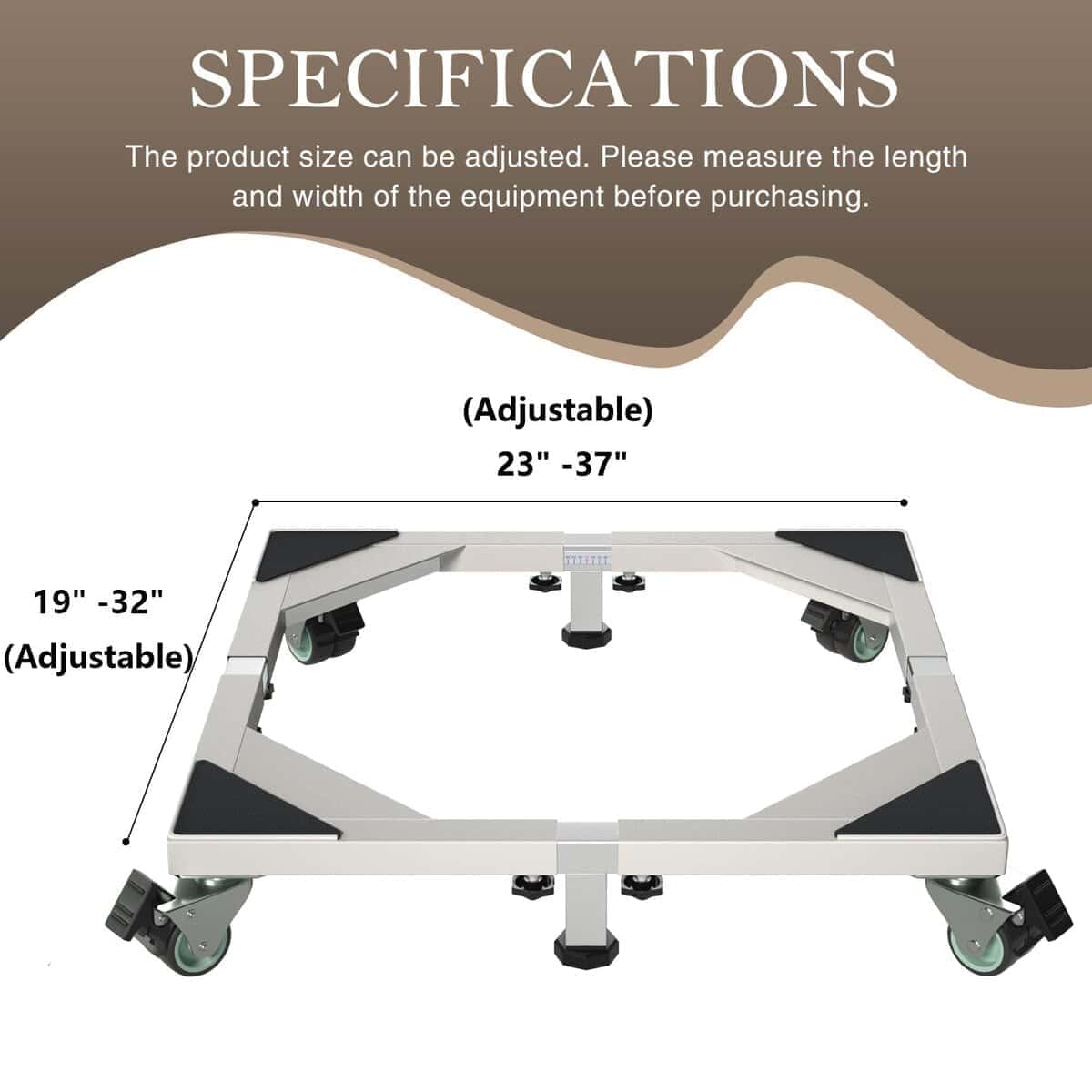 Soporte de Acero Inoxidable Resistente para Mini Nevera, - Imagen 3