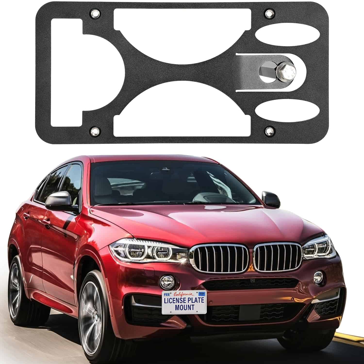 Soporte de Placa de Matrícula del -Negro