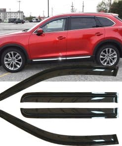 4pcs Deflectores de Viento Laterales Originales -Tinte Negro