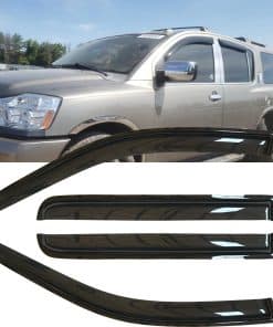 4pcs Deflectores de Lluvia a Prueba de -Humo Oscuro