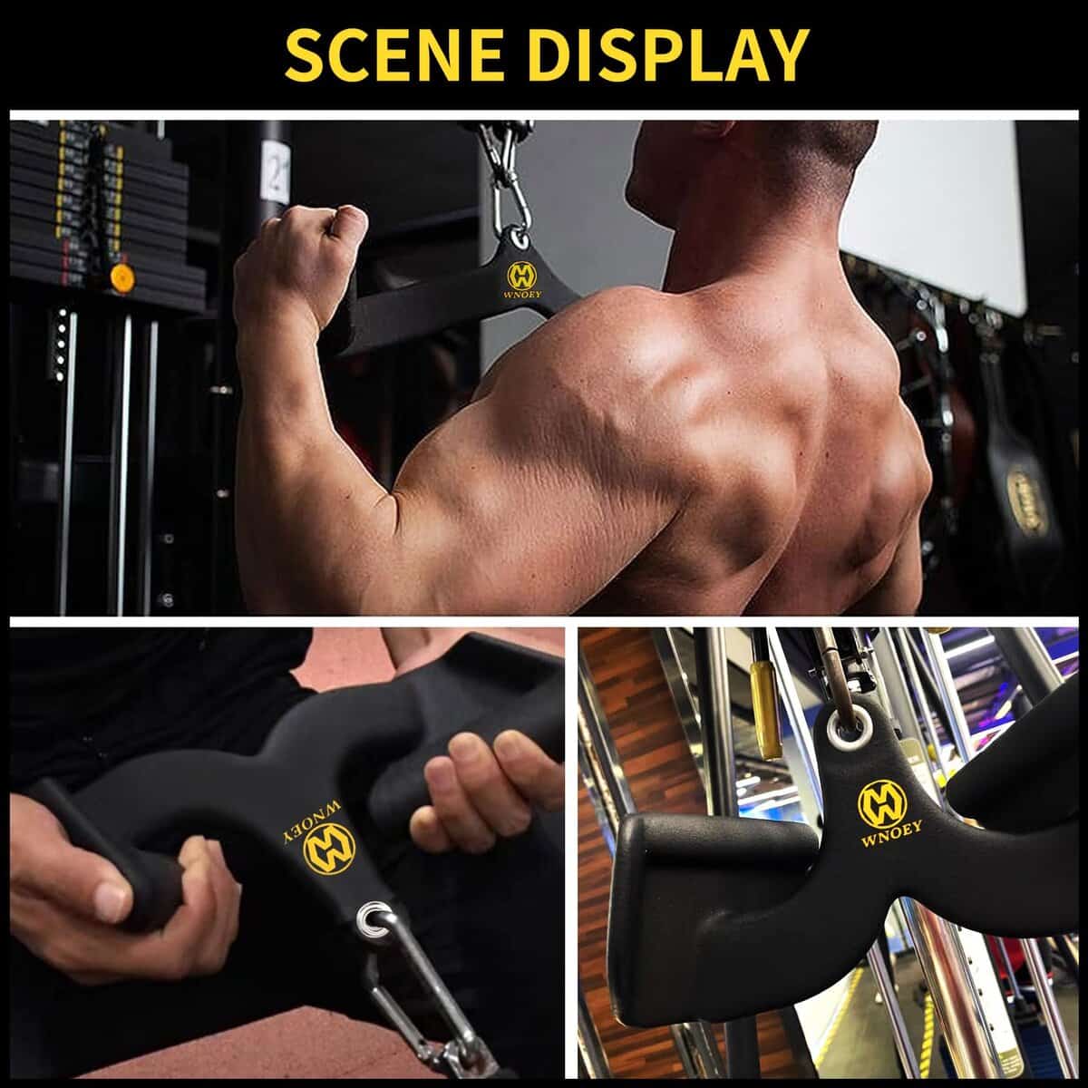 Barra de Lat Pull Down WNOEY, Accesorios de jalón LAT T-bar - Imagen 8