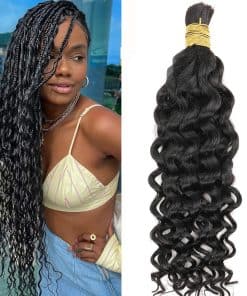 Cabello trenzado humano para trenzas boho 12A 22 pulgadas