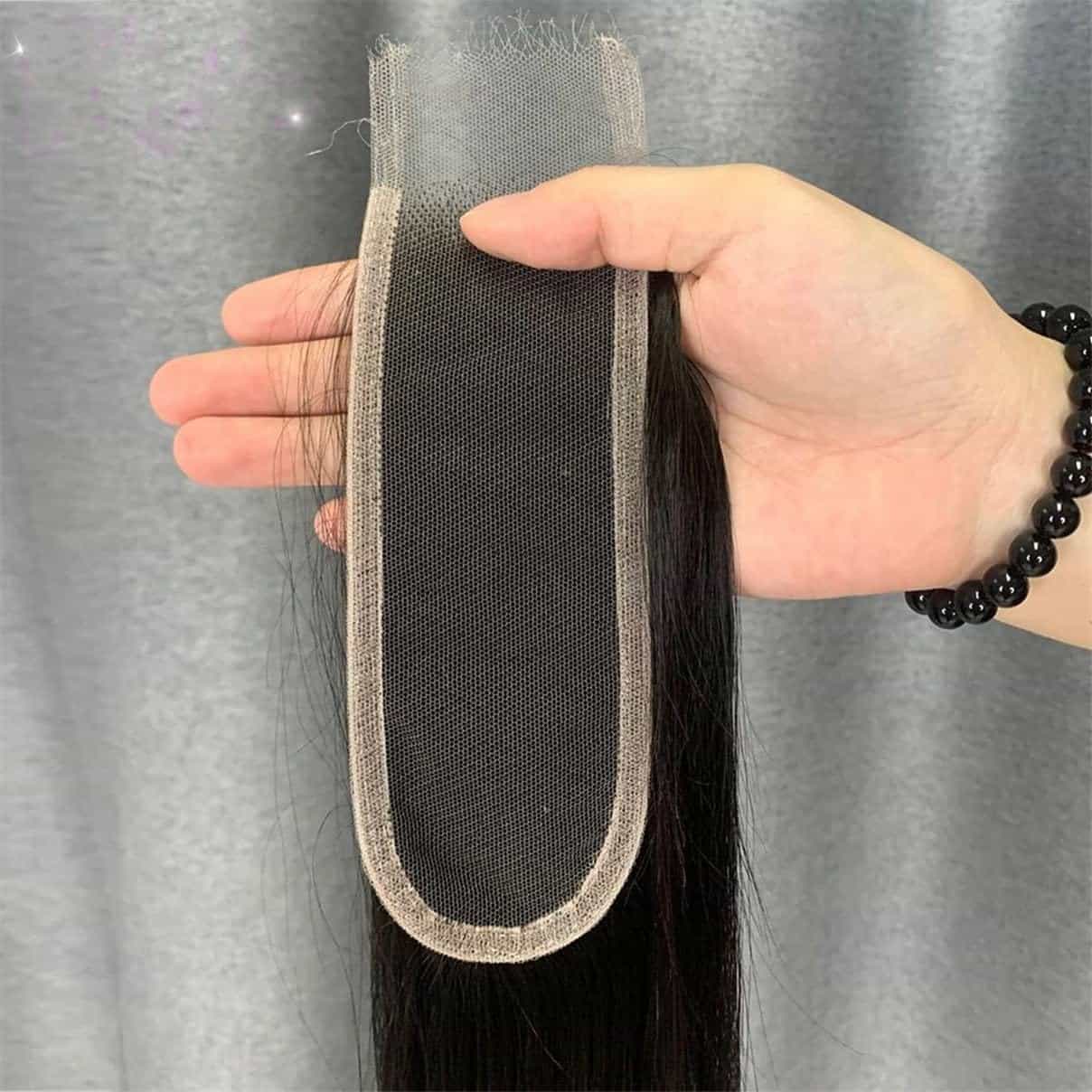 Cierre de encaje recto brasileño 2x6 100% cabello virgen - Imagen 7