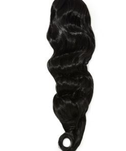 Extensión de Cola de Caballo Ondulada -Negro Azabache