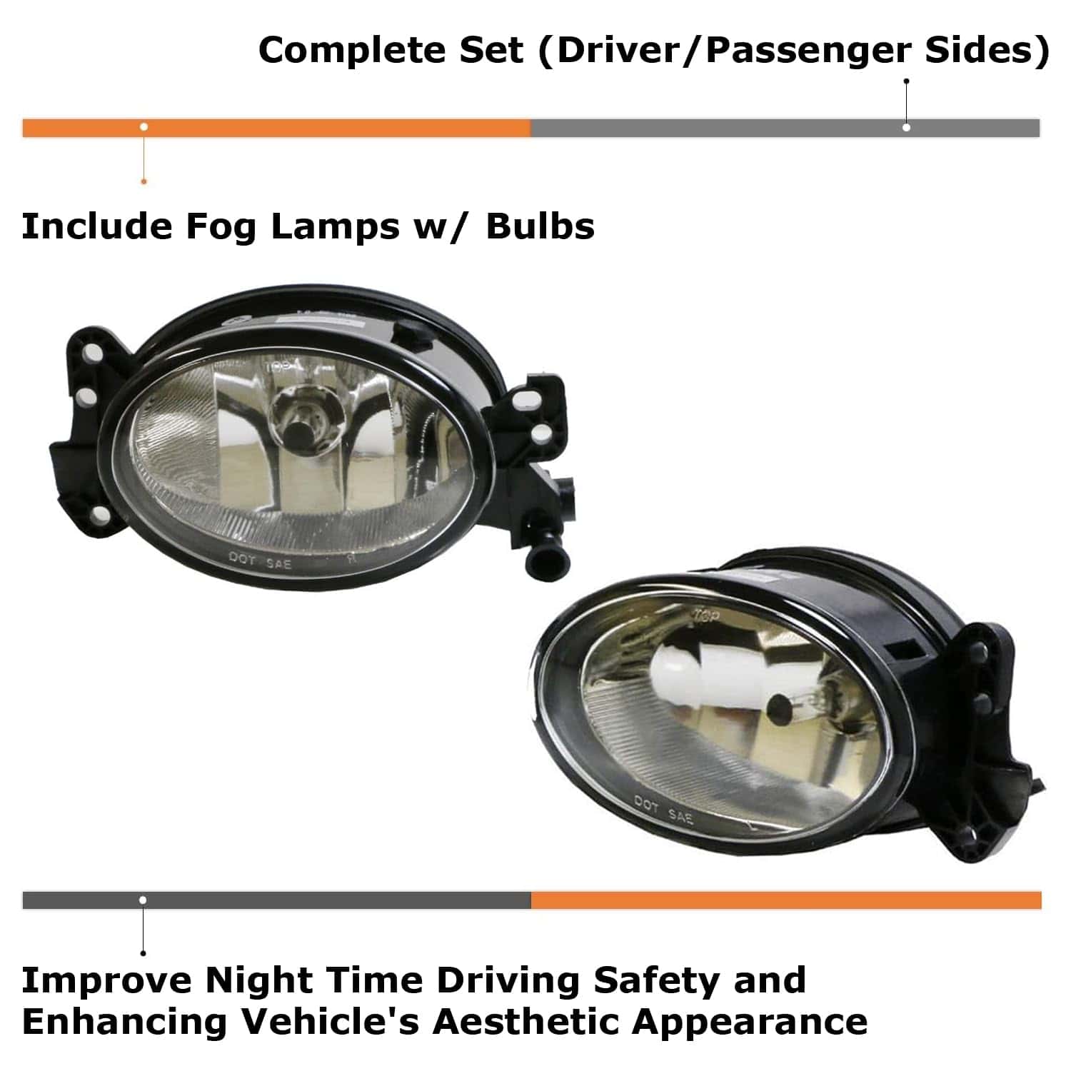 Faros Antiniebla de Forma Ovalada con Especificaciones OE y - Imagen 9