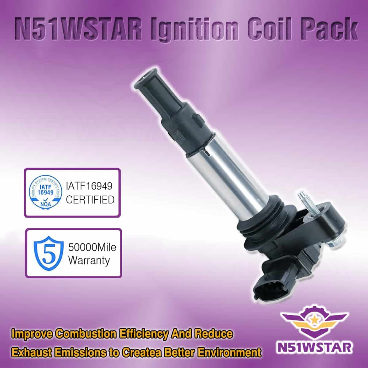 Conjunto de 6 bobinas de encendido N51WSTARI UF375 - Imagen 5
