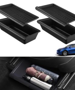 2 Paquete de Bandeja de Almacenamiento Bajo el Asiento para