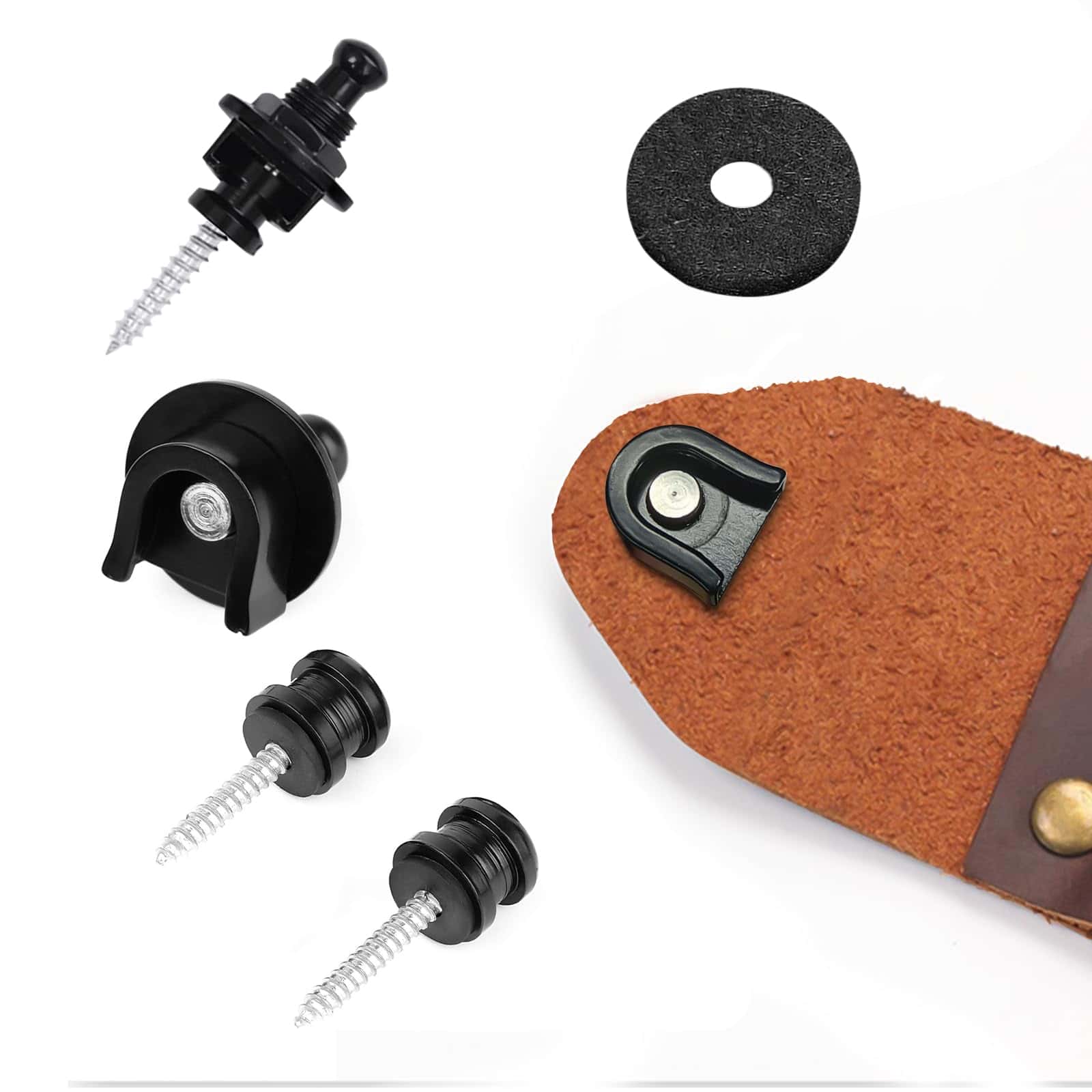 Botones de Bloqueo para Correa de Guitarra 2 PCS Guitar - Imagen 3