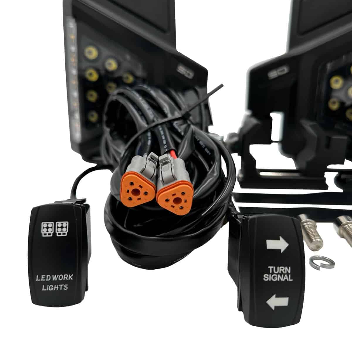 Espejos laterales LED SD Lighting M16 con -Negro - Imagen 3