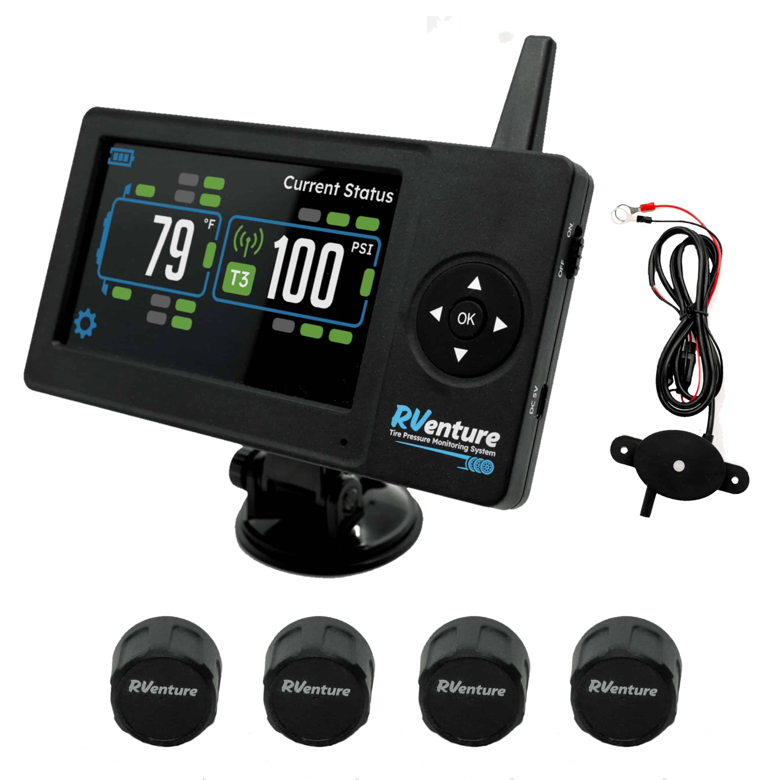 Sistema de Monitoreo de Presión de Neumáticos RVenture con