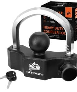 Candado universal para enganche de remolque METOWARE,