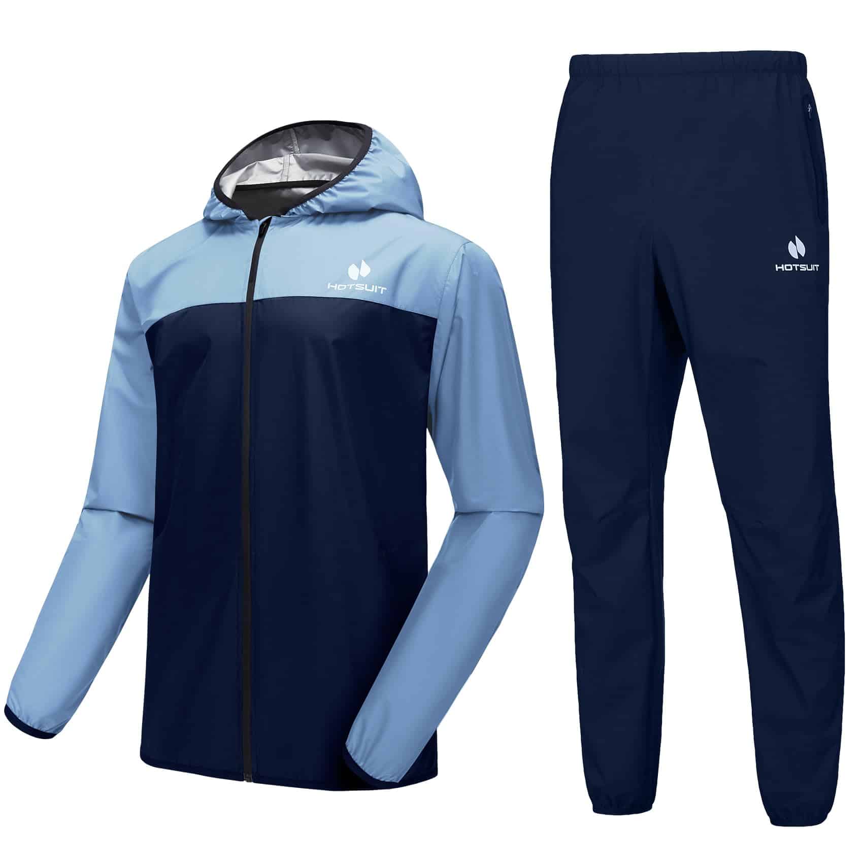 Traje de Sauna HOTSUIT para Hombres, Traje -Azul Claro Chaqu