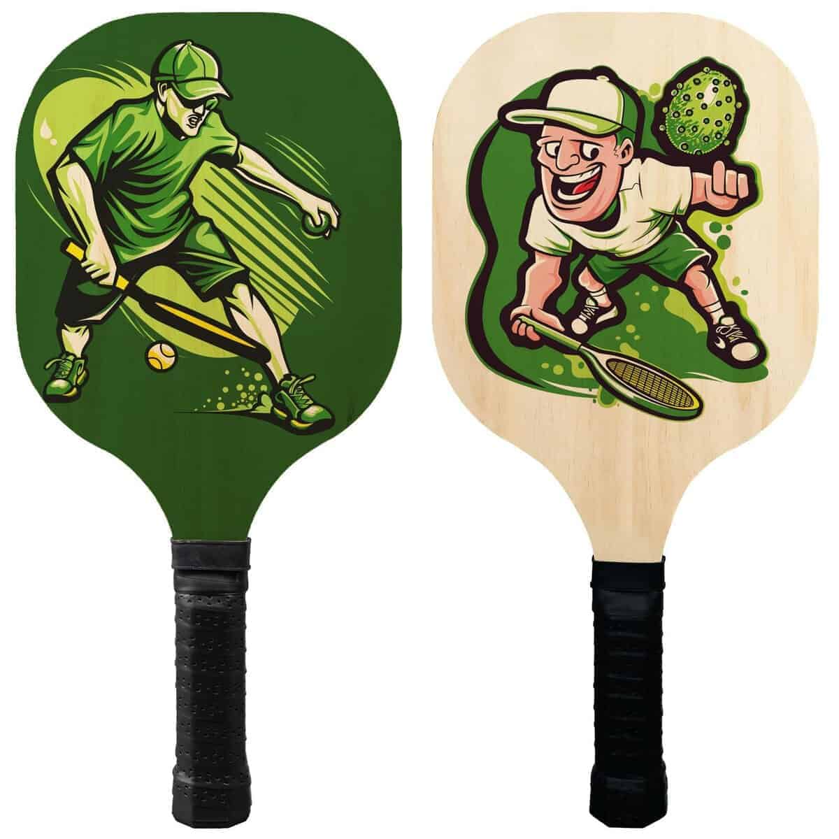 Set de 20 Paletas de Pádel VortriDino de Madera con