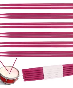 12 pares de Baquetas, Baquetas de Batería de -Rosa