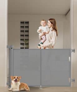 Puertas para Bebés Retráctiles de 59" con Diseño de Tira