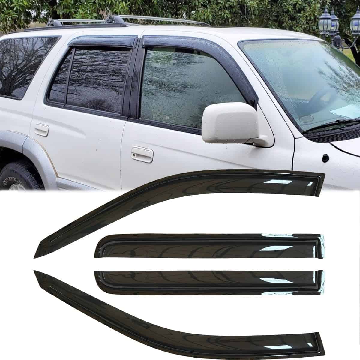 4pcs Deflectores de ventanas laterales a prueba de lluvia - Imagen 4