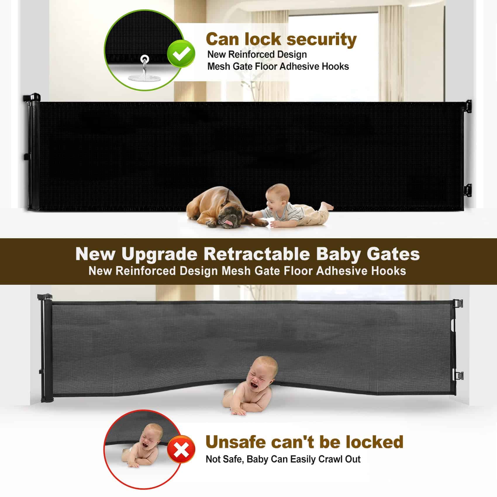 Upgrade 200 pulgadas Barreras de seguridad retráctiles - Imagen 3