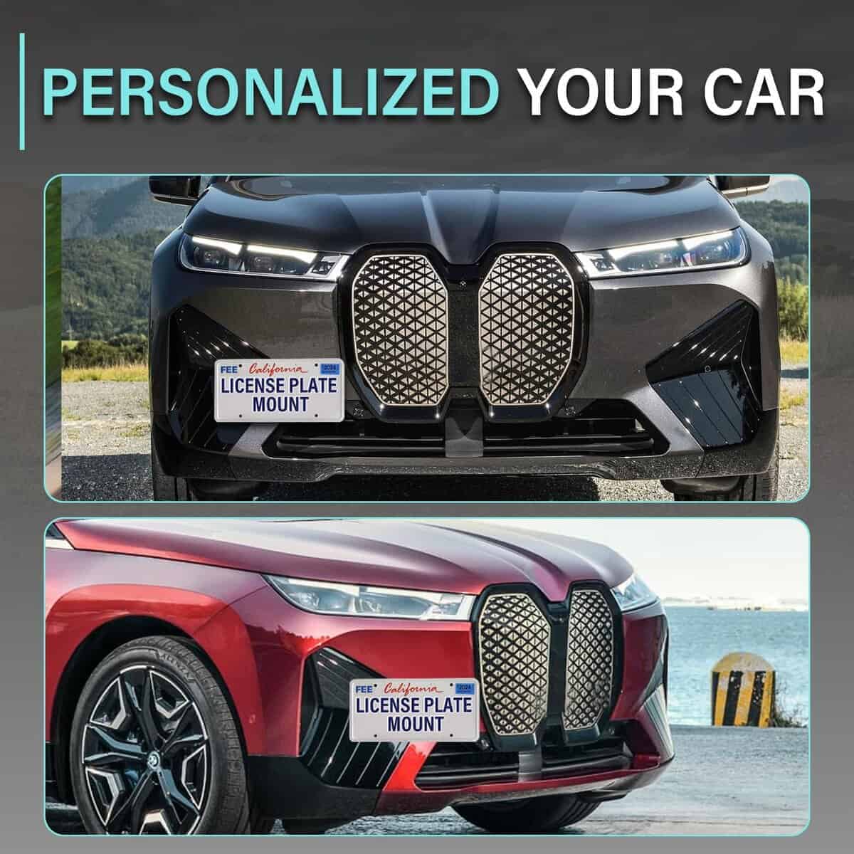 Soporte de Placa de Matrícula Delantero Compatible con BMW - Imagen 5