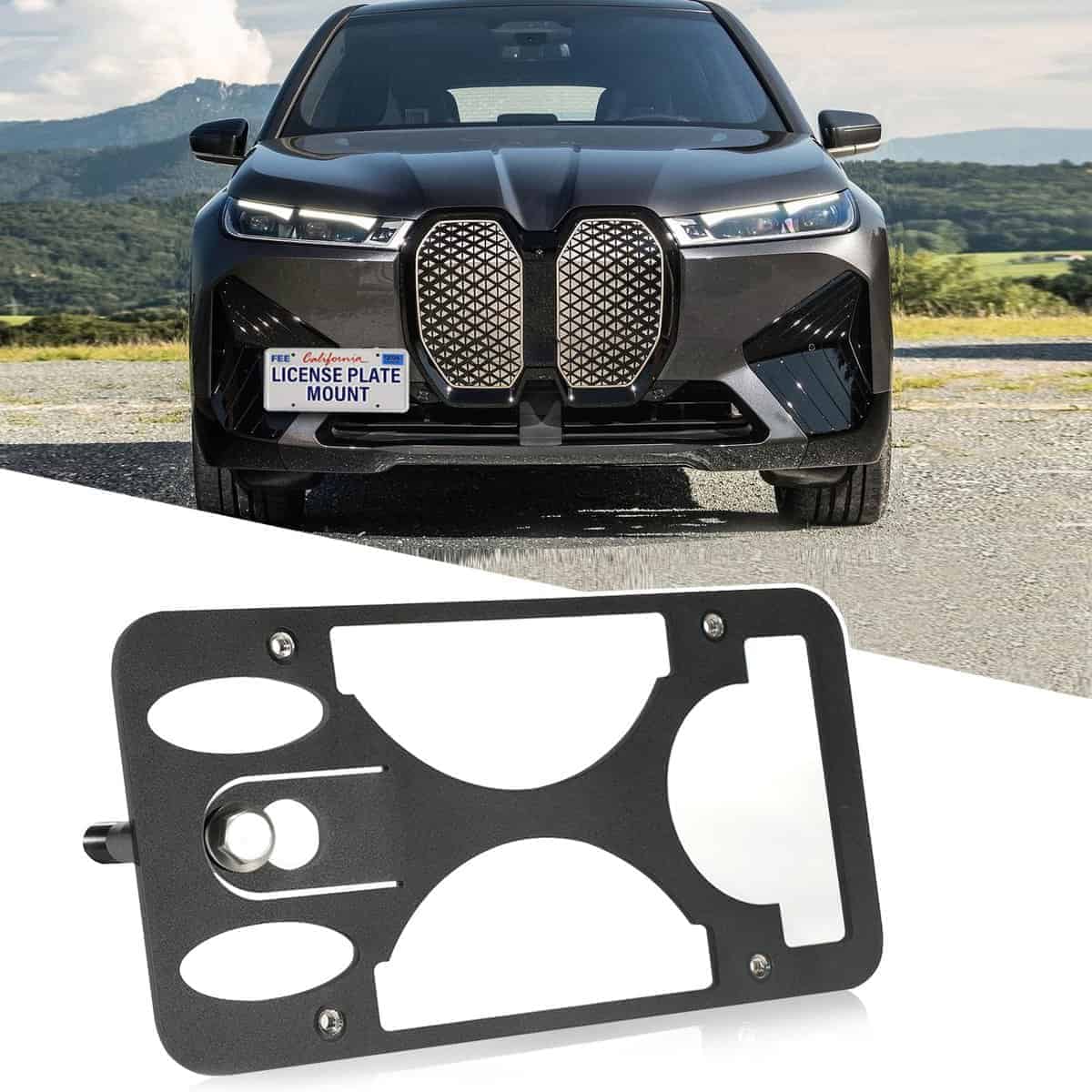 Soporte de Placa de Matrícula Delantero Compatible con BMW