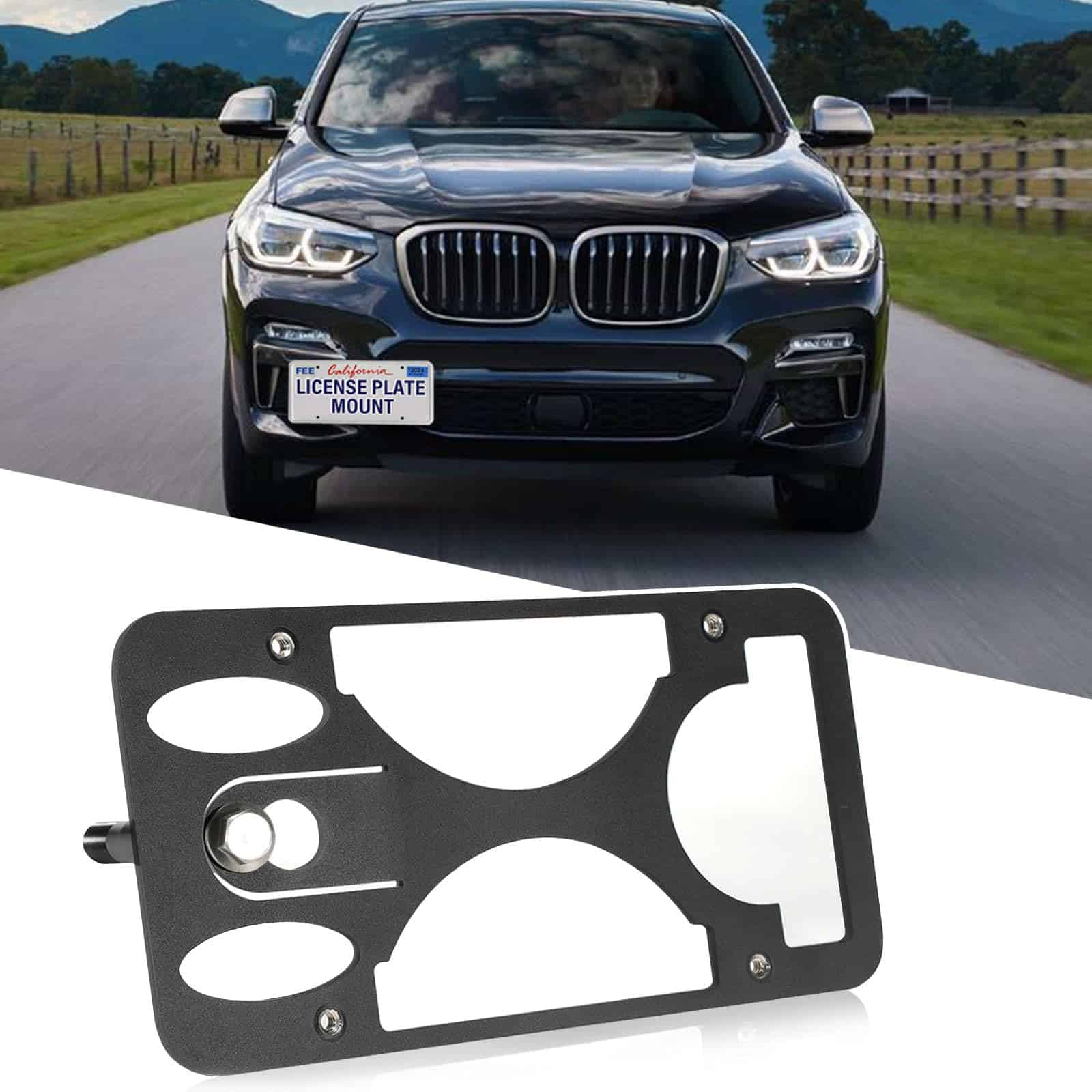 Soporte de matrícula delantera compatible con BMW X4 [G02]