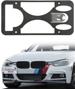 Soporte de montaje de placa de matrícula -Negro