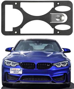 Soporte de montaje de placa de matrícula -Negro