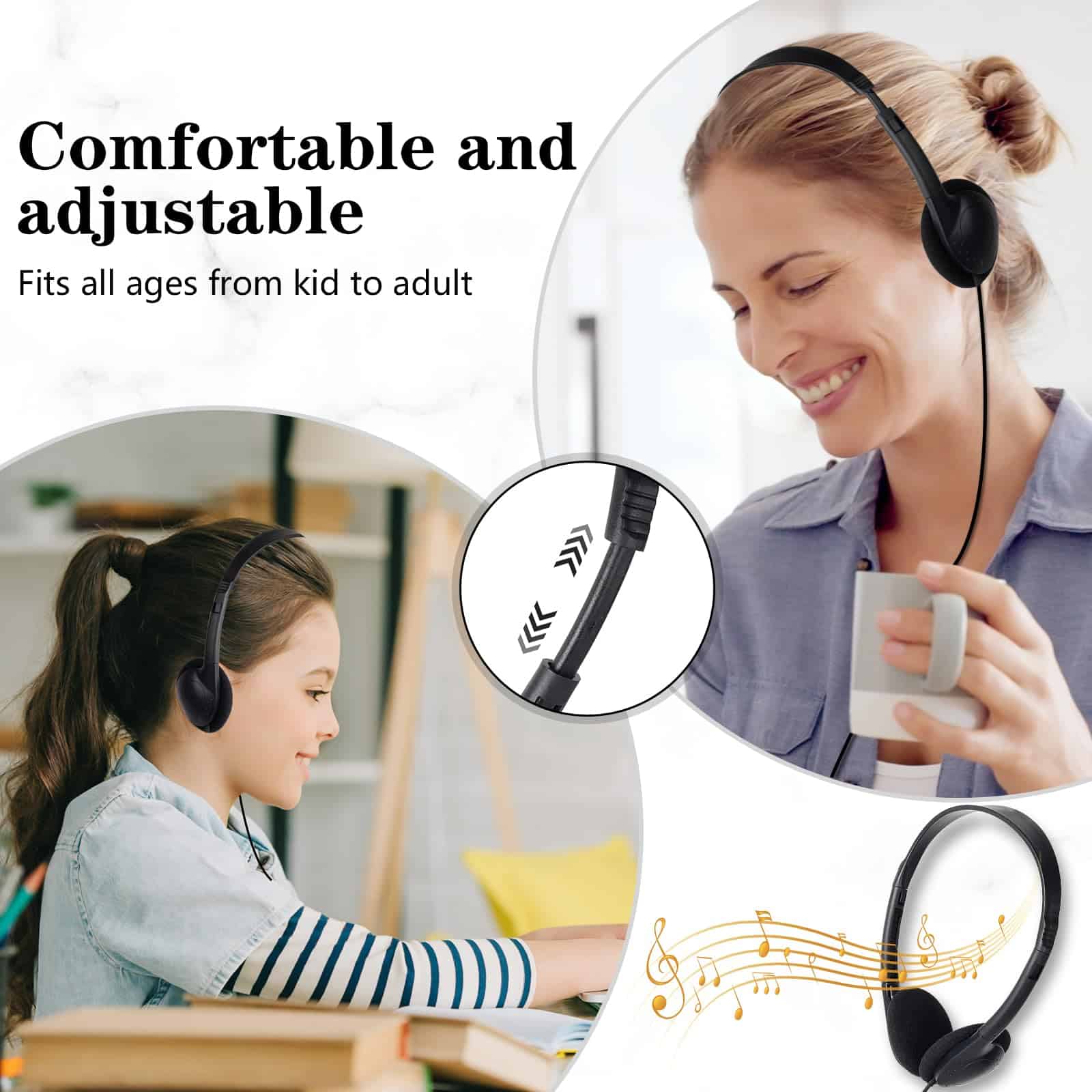 Conjunto de 30 Auriculares OSSZIT para Niños Estudiantes - Imagen 5