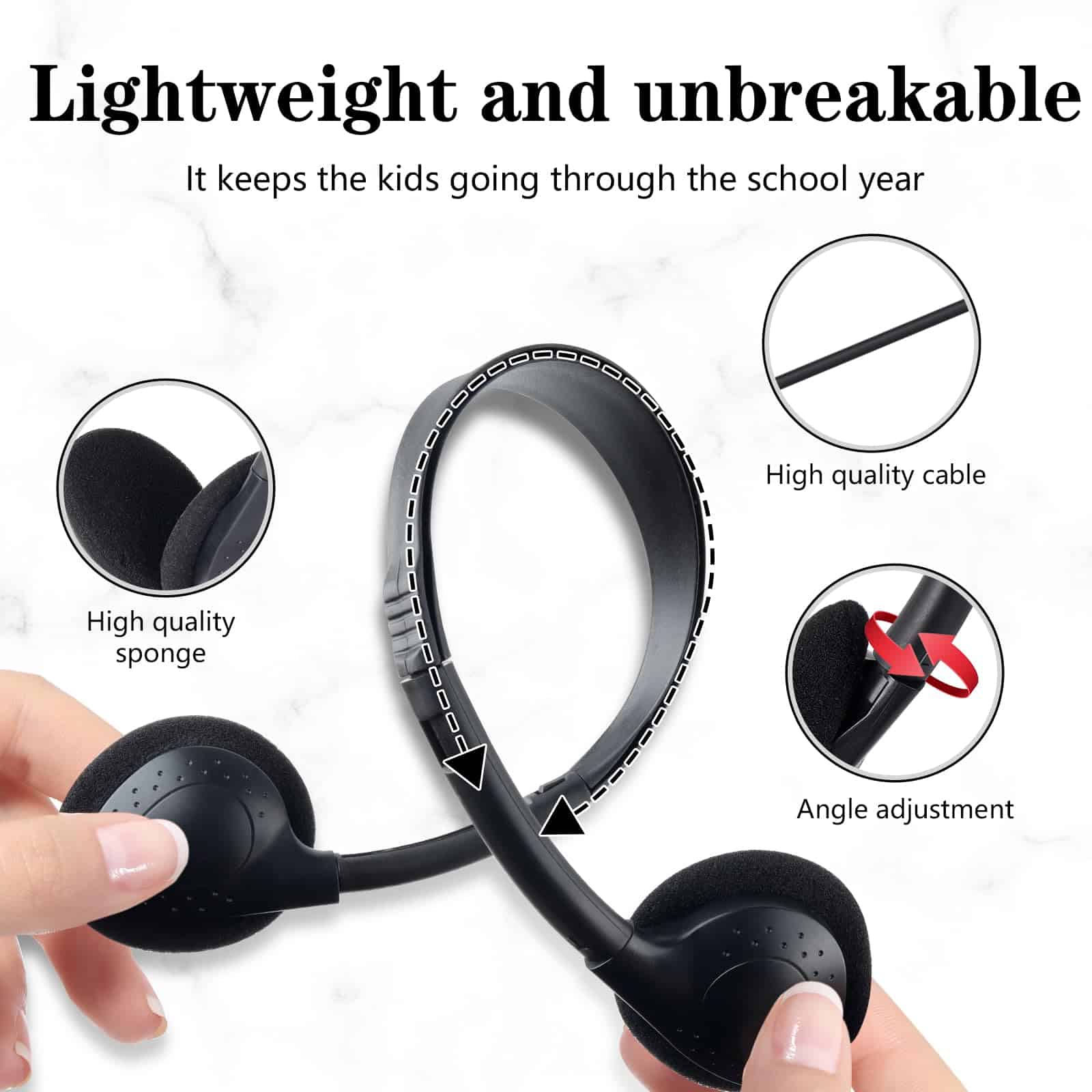 Conjunto de 30 Auriculares OSSZIT para Niños Estudiantes - Imagen 3