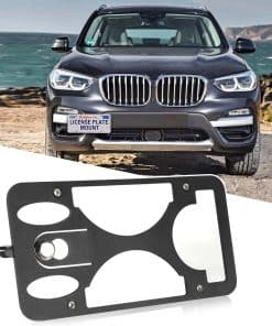 Soporte de Placa de Matrícula Delantera -Negro