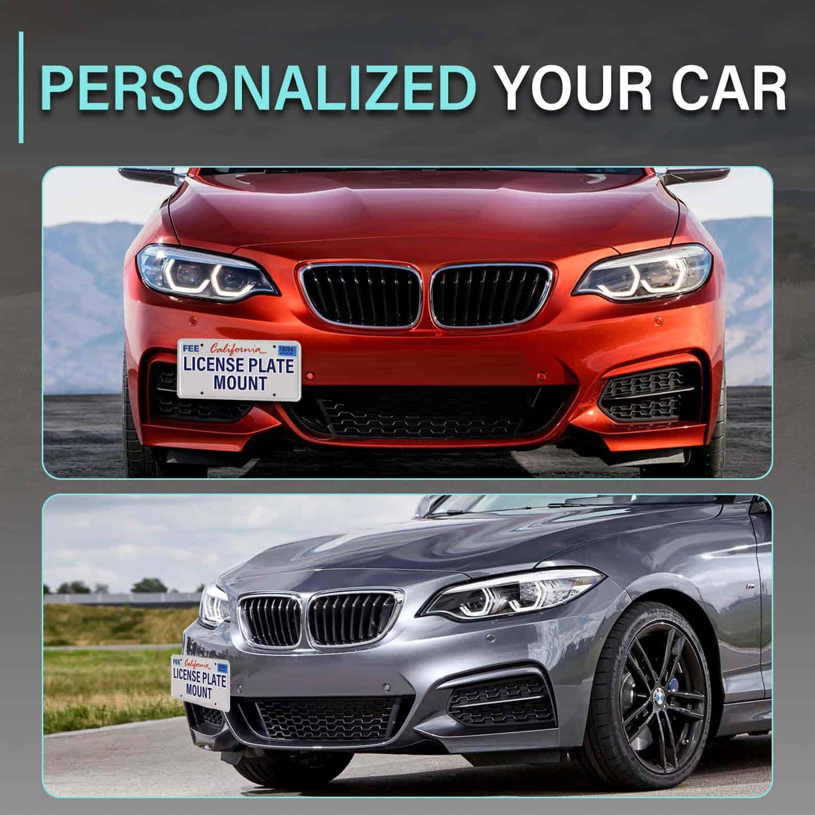 Portaplacas delantero compatible con BMW Serie 2 (F22/F23) - Imagen 5