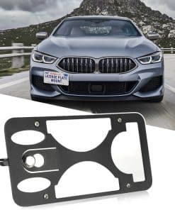 Soporte de Placa de Matrícula Delantera -Negro