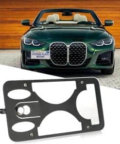 Soporte de Placa de Matrícula Delantera -Negro