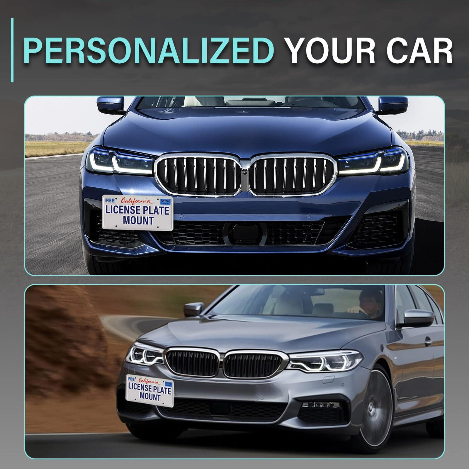 Soporte de placa delantera compatible con BMW 5 Series - Imagen 5