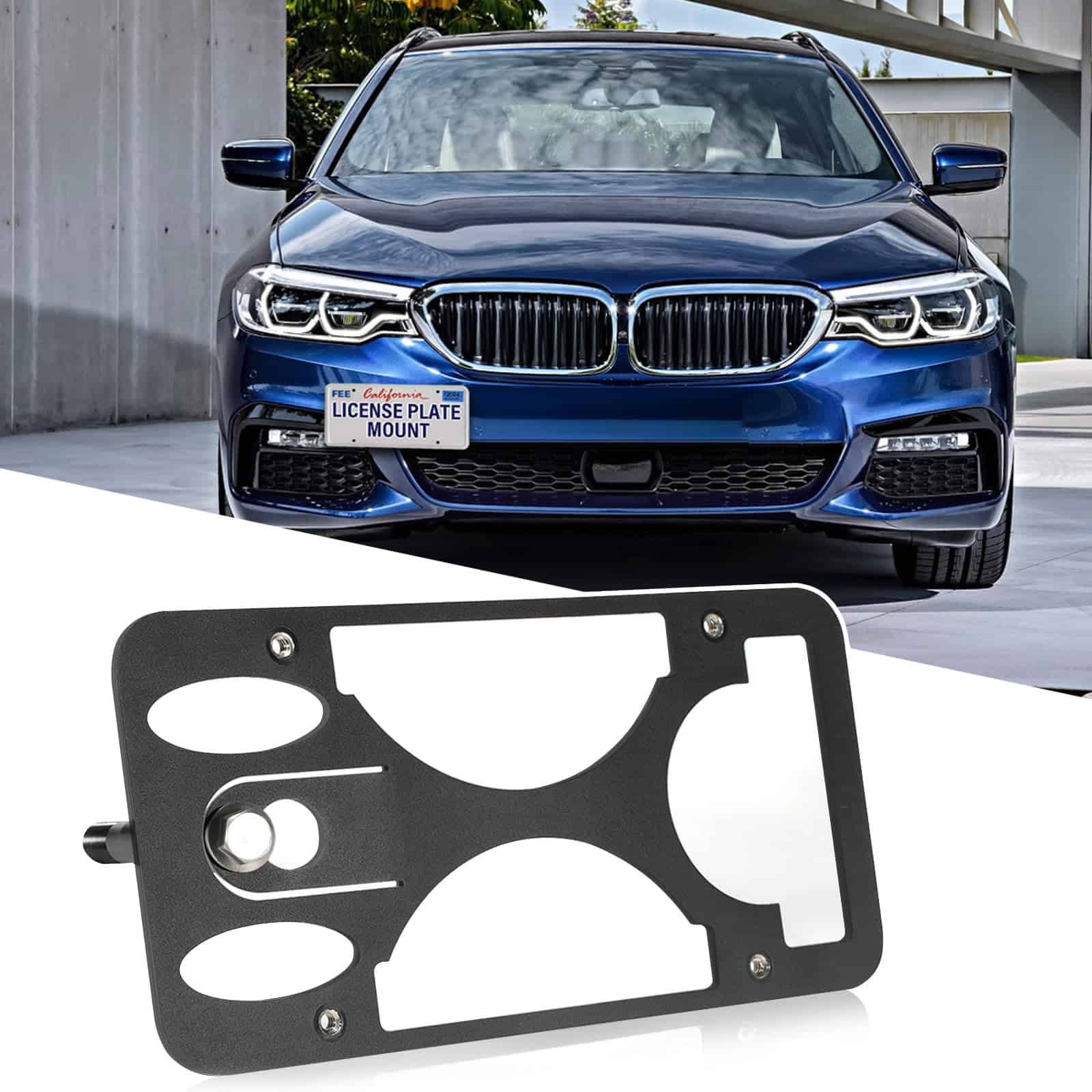 Soporte de placa delantera compatible con BMW 5 Series