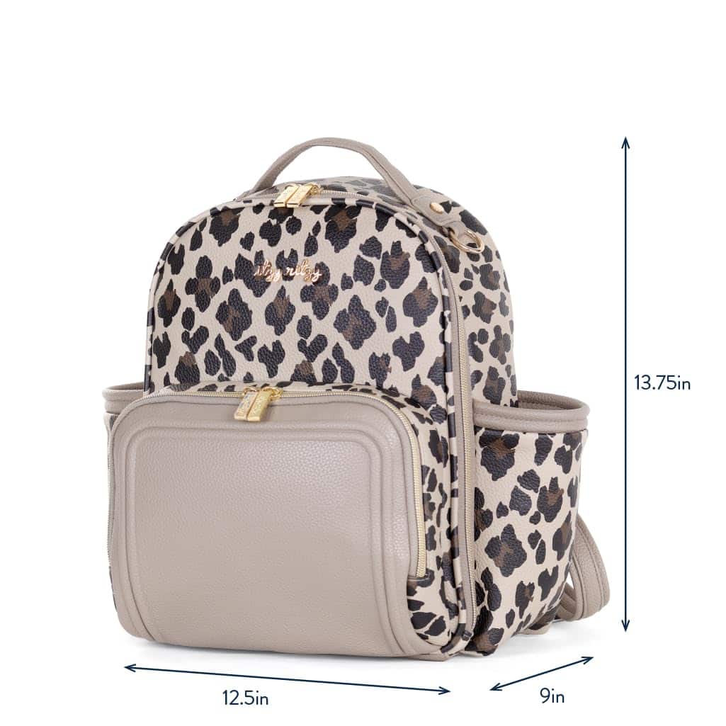 Bolso para pañales Itzy Ritzy Mini Plus, Leopardo - Imagen 9