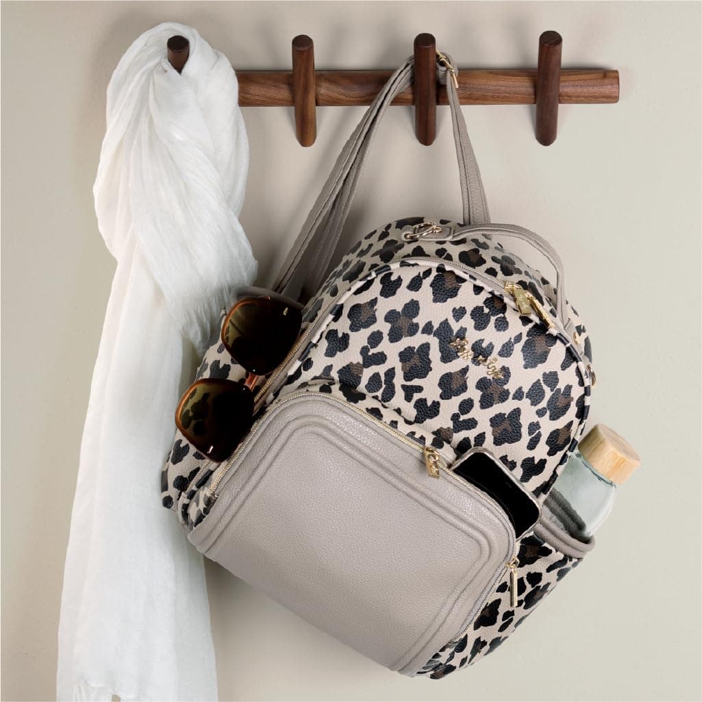 Bolso para pañales Itzy Ritzy Mini Plus, Leopardo - Imagen 10