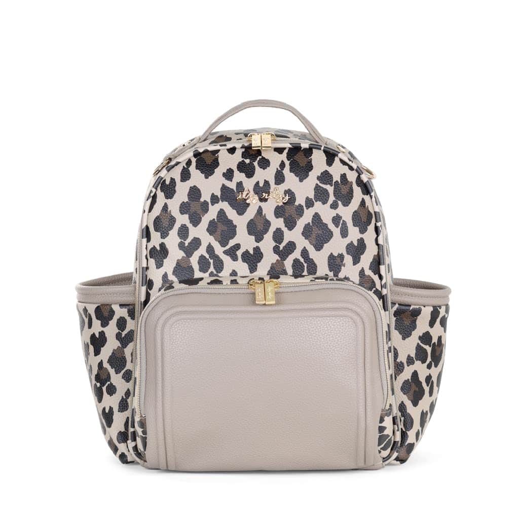 Bolso para pañales Itzy Ritzy Mini Plus, Leopardo