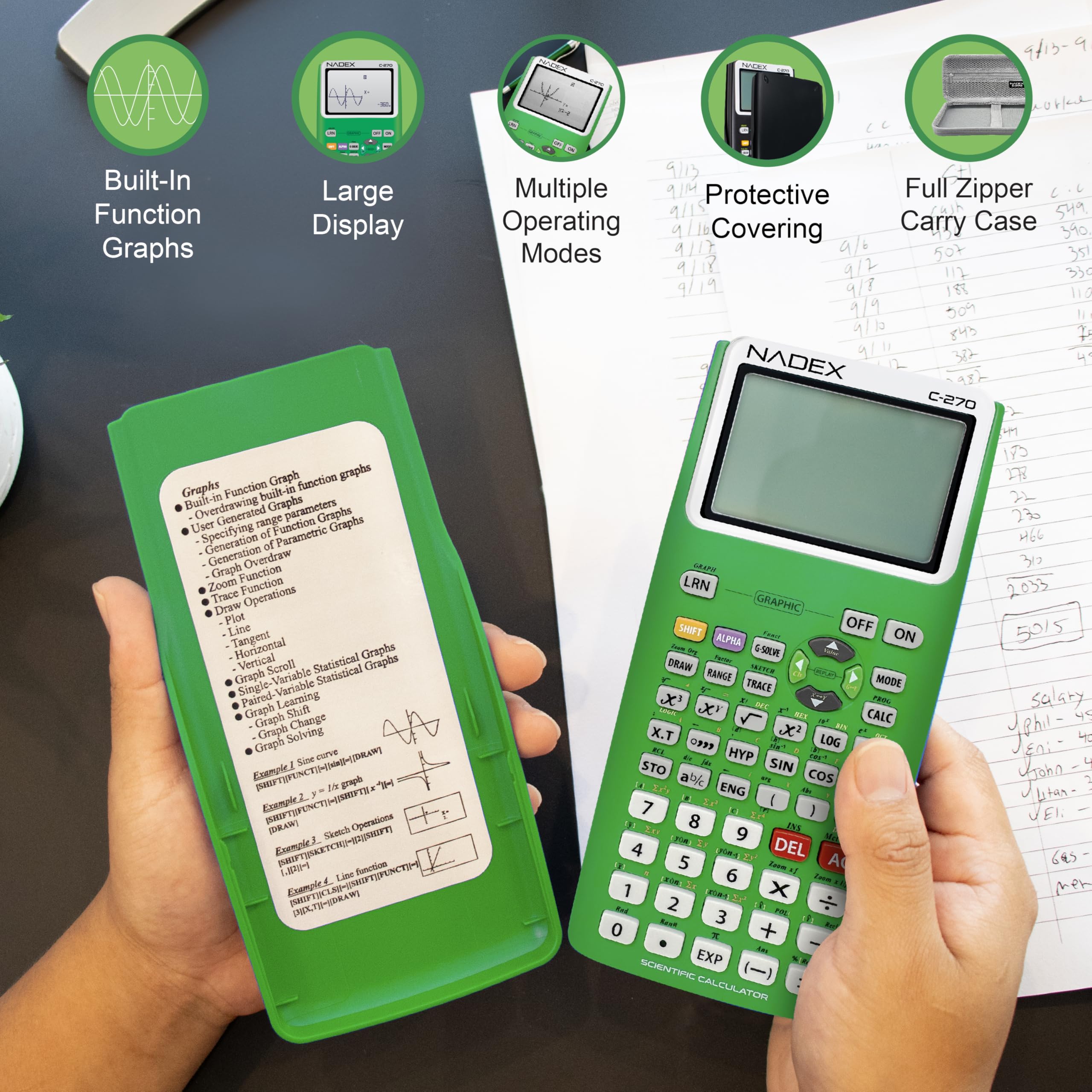 Calculadora Científica con Graficación, Incluye Estuche de - Imagen 6