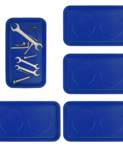 5 PCS Bandejas Magnéticas, 9.4X5.5x1.4 -Azul