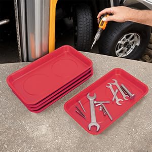 5 Piezas Bandejas Magnéticas, 9.4X5.5x1.4 Pulgadas, Bandeja - Imagen 5