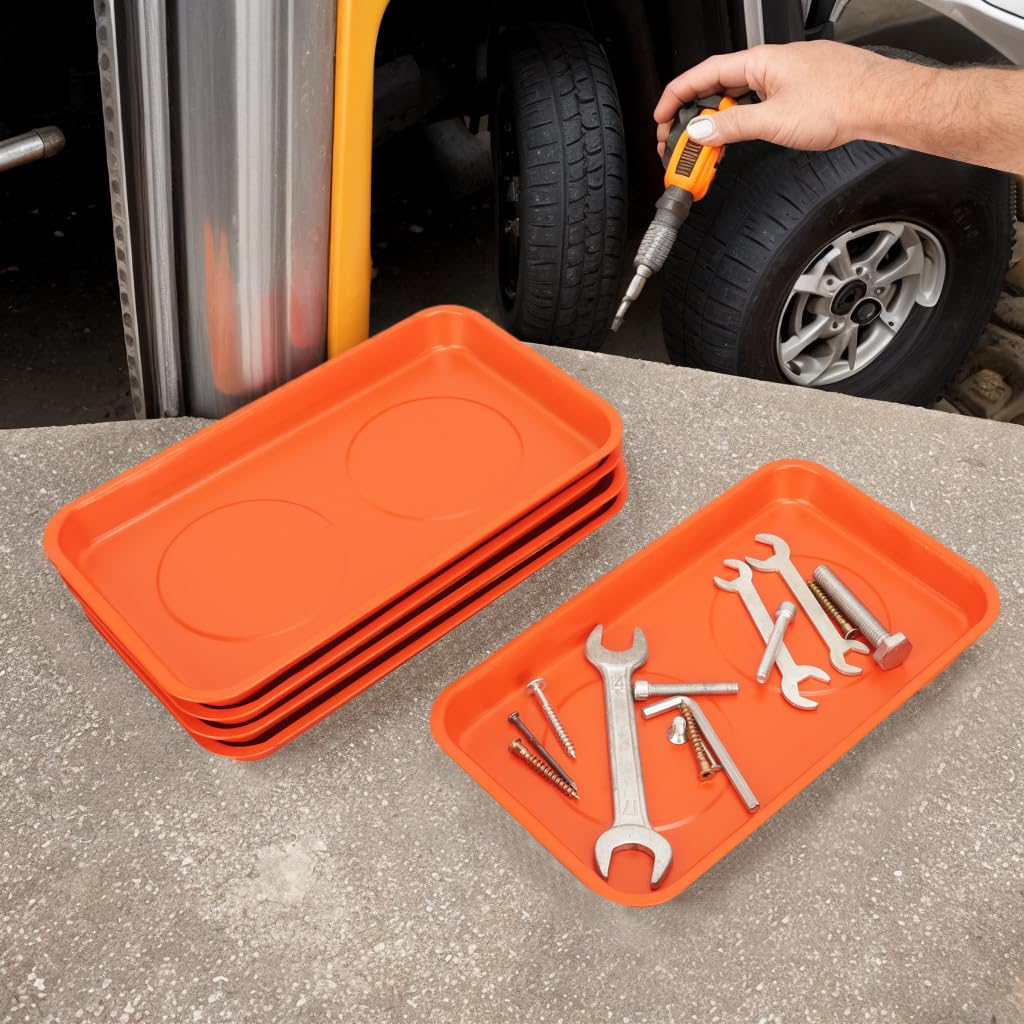 5 PCS Bandejas Magnéticas, 9.4X5.5x1.4 Pulgadas, Bandeja - Imagen 5