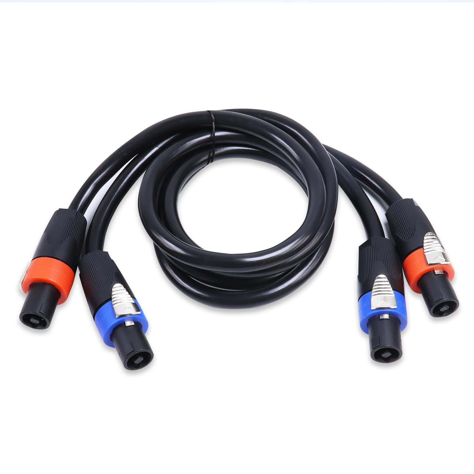 Paquete de 2 Cables Speakon de 3 Pies, Calibre 12 de 4