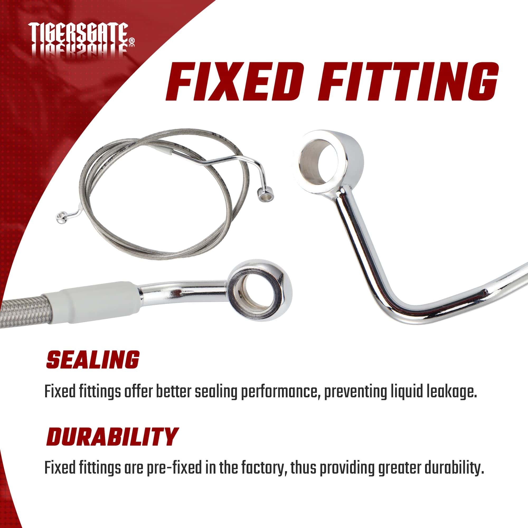 TIGERSGATE Kit de Cable de Embrague Hidráulico de 14" Ape - Imagen 6