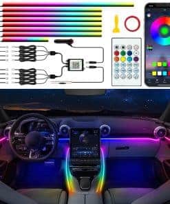 Luces de tira LED para coche Jushope, luces LED de acrílico